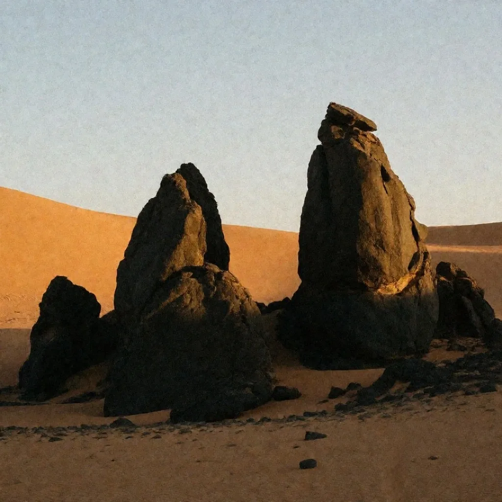 Black Desert volcanic mounds