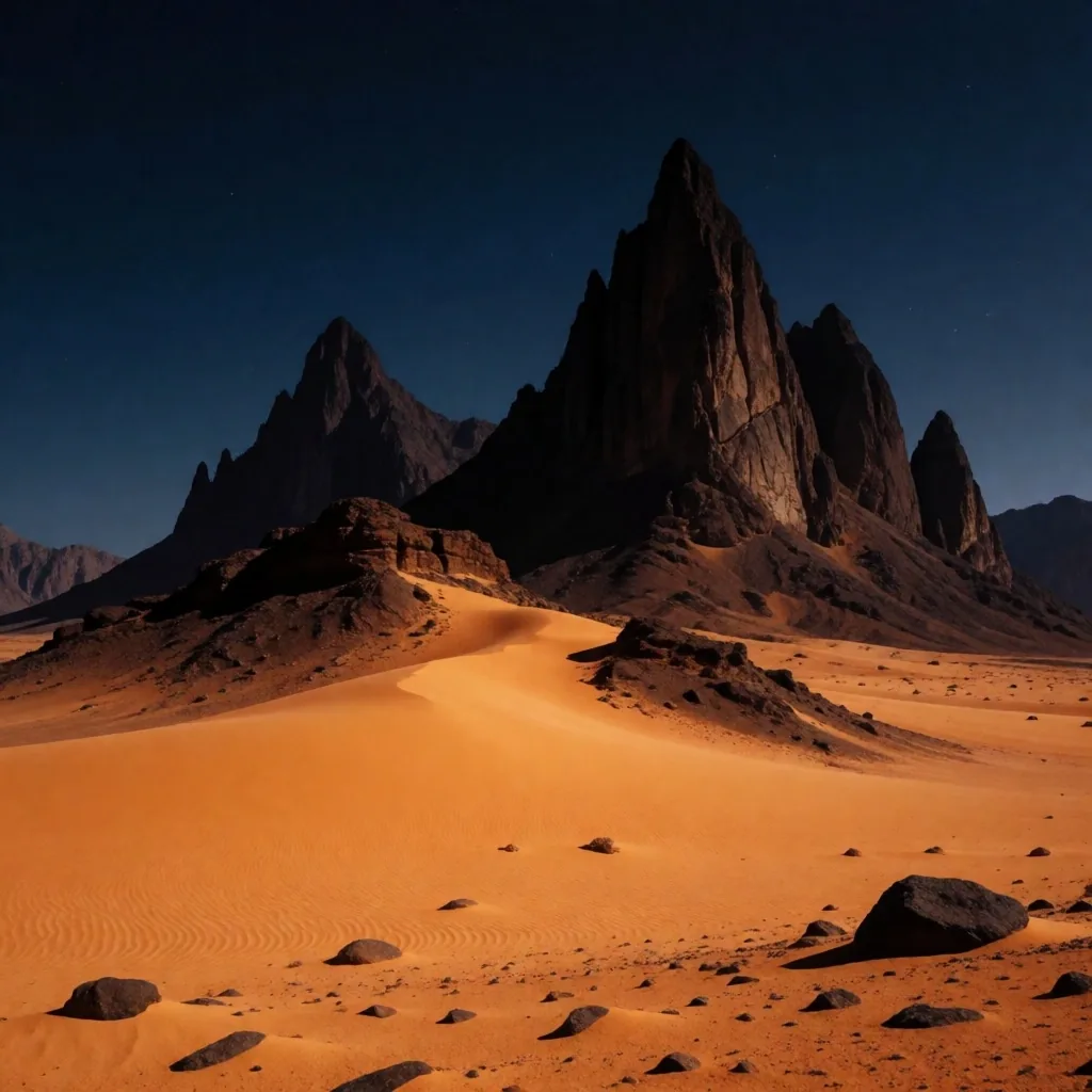 Black Desert volcanic peaks