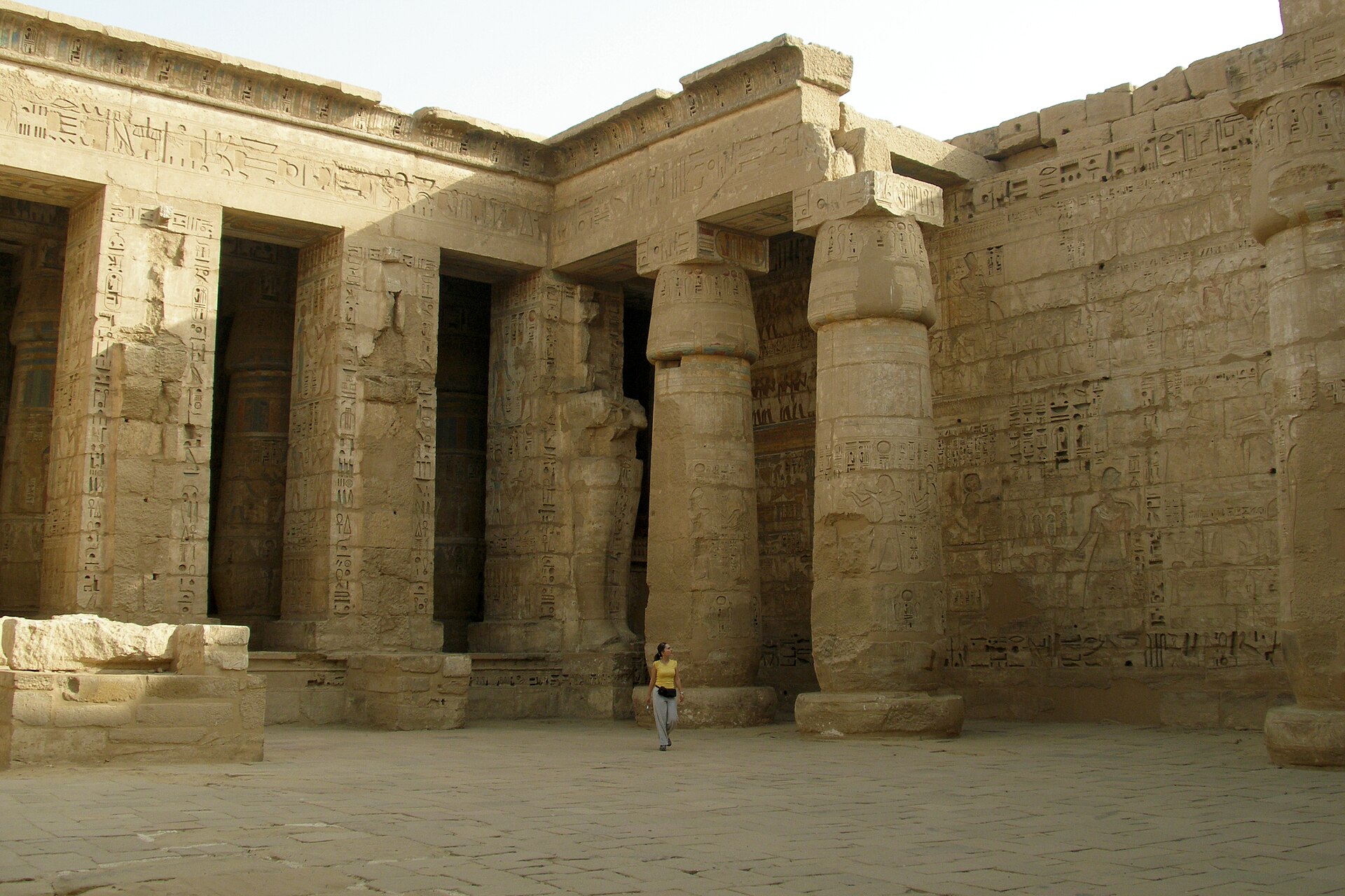 Medinet Habu courts